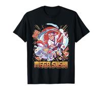 Mega Sushi Samurai Shark Divertido Regalo Japonés Amante de la Comida Camiseta
