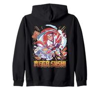 Mega Sushi Samurai Shark Divertido Regalo Japonés Amante de la Comida Sudadera con Capucha