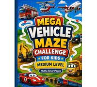 Mega Vehicle Maze Challenge for Kids - Medium Level