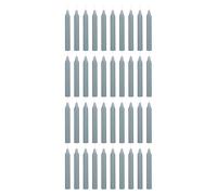 Mega velas 40 pcs gris sin perfume exquisito mini hechizo cnico velas 4 pulgadas de altura x 1/2 pulgada dimetro chimes magia encanto rituales de f