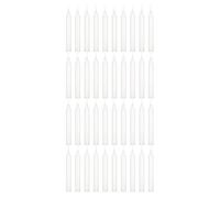 Mega velas 40 pcs sin perfume blanco exquisito mini hechizo cnico velas 4 pulgadas de altura x 1/2 pulgada dimetro chimes magia encanto rituales de