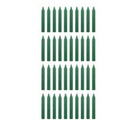 Mega velas 40 pcs sin perfume verde exquisito mini hechizo cnico velas 4 pulgadas de altura x 1/2 pulgadas dimetro chimes magia encanto rituales de