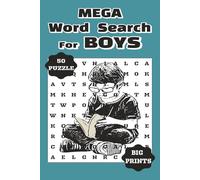 Mega Word Search for Boys: Fun & Challenging Puzzles About Sports, Games, Music, Hobbies & More/6'X9'inches/116 pages/50 puzzles/Best for Birthday ... Boys of all ages kids, Teens, and Adult