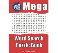 Mega Word Search Puzzle Book: Large Print Word Search Puzzles for Adults & Seniors: Brain-Training, Relaxing, and Easy-to-Read
