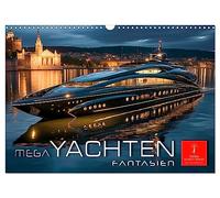 Mega Yachten Fantasien (Wandkalender 2026 DIN A3 quer), CALVENDO Monatskalender: Mega Yachten Fantasien - eine Welt des innovativen Designs und der fesselnden Schönheit