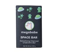Megababe Space Bar - Jabón de antebrazo | con carbón desintoxicante para el control de olores | 100 ml