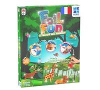 Megableu FOIL FUN - El Reino de los Animales - Actividades Manuales para niños a partir de 4 años - Ocio creativo - 10 tablas decorativas y láminas metálicas coloridas - Idea de regalo mágico para