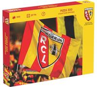 Megableu - Puzzle 300 piezas RC Lens Oficial - Puzzle 2D Football Racing Club de Lens - Formato 50 x 34 cm - para niños a partir de 7 años - Idea de regalo infantil Fan RC Lens - Producto con licencia