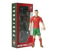 Megableu Editions – Figura de fútbol Ronaldo 20 cm, realista, 10 puntos, licencia oficial, Portugal