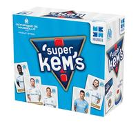Megableu Super KEMS OM - Juego de Mesa de fútbol para Adultos y niños a Partir de 6 años - Edición de fútbol olímpico de Marsella - Reúne 4 Cartas idénticas - Juegos de Cartas - 4 Jugadores - en