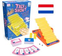 Megableu - Tilt 'N' Shout - Juego de Mesa para niños Mayores de 8 años - Juego Interactivo de Palabras y reacción con Bascule y Ball Timer - 2-12 Jugadores - Juego Familiar y de Fiesta - Versión NL