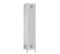 Megablok Taquilla Metálica Soldada 1 Puerta Gris y 1 Cuerpo Gris. Dim: 1900 mm x 400 mm x 500 mm