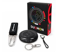 megacom DuoMon - Cuenta dual 2ID compatible con Pokemon Go Plus Auto Catcher Vibration se puede apagar, conexión de 60 pies, función de transmisión de voz para iPhone y Android con batería de larga