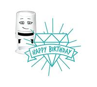 MegaCrea tampón Nio Diament cumpleaños Feliz - Nio