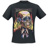 Megadeth Flaming Vic Camiseta Negro XXL