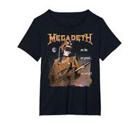 Megadeth - hasta Ahora, Tan Bueno, Entonces qué, Nuclear Camiseta, Mujer Tallas Grandes, Negro, 5XL Grande