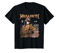 Megadeth - hasta Ahora, Tan Bueno, Entonces qué, Nuclear Camiseta, Niños, Negro, 10 años