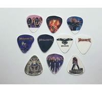 MEGADETH Juego de púas para guitarra (10 púas/10 diseños diferentes)