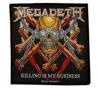 Megadeth Killing Is My Business Parche tejido y licenciado, multicolor, S