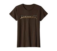 Megadeth - Logotipo DE TSTDATD Camiseta, Mujer, Marrón, S