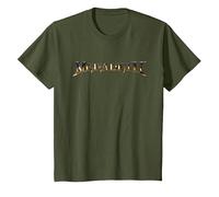 Megadeth - Logotipo DE TSTDATD Camiseta, Niños, Verde Oliva, 2 años