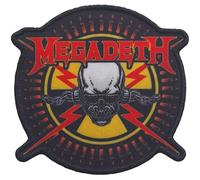 Megadeth Parche para planchar, negro/ rojo, Taille unique