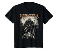 Megadeth - Plaga Camiseta, Niños, Negro, 8 años