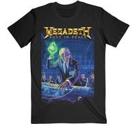 Camiseta de rock off Megadeth «Rust in Peace 30th Anniversary», color negro