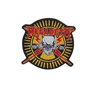 Megadeth Rust In Peace Round parche patch bordado con logotipo para planchar de hierro en apliques