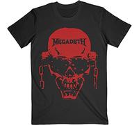 Megadeth 'Vic Hi-Contrast Red' (Negro) Camiseta