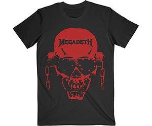 Megadeth 'Vic Hi-Contrast Red' (Negro) Camiseta