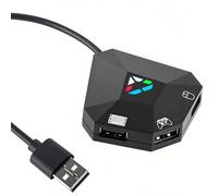 Megadream Keyboard and Mouse Converter for NS-Switch, USB Switch Selector Switch, Keyboard and Mouse Adapter for PS4 / PS3 / Xbox One / 360 Console Series Converter, 1 Type-C & 3 Micro-USB