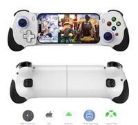 Megadream Mobile Gaming Controller for iPhone 15&16 Series/Android (USB-C),Remote Gamepad with Hall Joysticks & Trigger for PS5 / PS4 / Xbox/PC,Cloud Gaming,Turbo & 2 Back Macro Buttons (White)