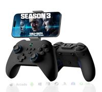 Megadream Wireless PC Gaming Controller for Windows, Bluetooth Game Controller, Compatible PC/Switch/Xbox/Ps/Android/iOS,Gamepad with Turbo Function,Hall Joysticks&Triggers (black)