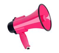 ＡＷＨＡＯ Megáfono Portátil de, Práctico Y Multifuncional, de 30 W, Potente E Idóneo para, Callejeros Y Otras Actividades, Rojo Rosa