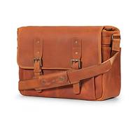 MegaGear Bandolera de Hombre y Mujer Estilo Vintage para Ordenador Portátil de 13”- Maletín de Portátil Porfolio Tablet con Correa de Bolso Ajustable