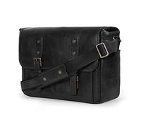 MegaGear Bandolera de Hombre y Mujer Estilo Vintage para Ordenador Portátil de 13”- Maletín de Portátil Porfolio Tablet con Correa de Bolso Ajustable