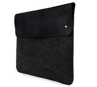 MegaGear Bolsa de Cuero y Forro Polar para MacBook - Funda para MacBook Pro/Air 16”/15”/15.5” (M4, M3, M2, M1, Pro & MAX) Modelos 2020-2024