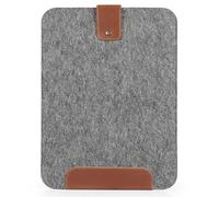 MegaGear Bolsa Delgada para MacBook de 13 Pulgadas de Piel auténtica y Forro Polar