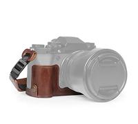 MegaGear - Estuche de Media cámara de Cuero Genuino Ever Ready Compatible con Fujifilm X-T5