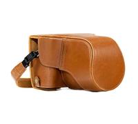 MegaGear Estuche Ever Ready, Funda de Cuero, de Pronto Uso, con Correa Compatible con Fujifilm X-T30, X-T20, X-T10 (16-50mm / 18-55mm Lenses)