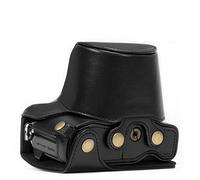 MegaGear Ever Ready Leder Kameratasche mit Trageriemen Kompatibel mit Olympus OM-D E-M10 Mark II, E-M10 (14-42 mm)