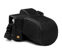 MegaGear Ever Ready MG1862 - Funda de Piel para cámara Olympus OM-D E-M5 Mark III (14-150 mm) Color Negro