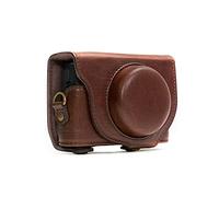 MegaGear "Ever Ready" Protective Dark Brown Leather Camera Case , Bag for Sony Cyber-shot DSC-RX100 V, DSC-RX100M II, DSC-RX100 III, DSC-RX100 IV Digital Camera