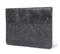 MegaGear Bolsa de Cuero y Forro Polar para MacBook - Funda para MacBook Pro/Air 14”/13” (M4, M3, M2, M1, Pro & MAX), iPad Pro 12.9” Modelos 2020-2024