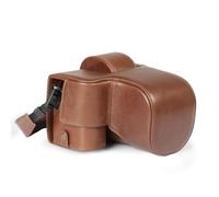 MegaGear Funda de Cuero Genuino para cámara Fujifilm X-S20 (18-55 mm) - Bolsa de fotografía Digital Elegante y Protectora (Marrón)