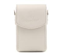 MegaGear Funda de Cuero Premium para Samsung WB350F con Correa - Protección Óptima, Diseño Elegante, Blanca