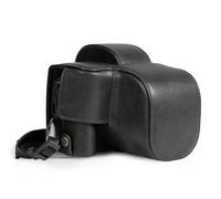 MegaGear Funda de Piel auténtica para cámara Canon EOS R100 (18-45 mm) - Elegante y Protectora