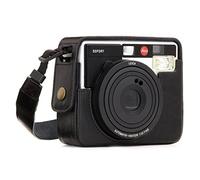MegaGear Funda de Piel para cámara instantánea Leica Sofort, Color Negro, Funda