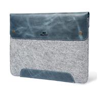 MegaGear - Funda para MacBook (Piel y Forro Polar, 38,1 cm), Color Azul Oscuro